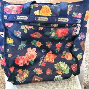 Lesportsac floral shoulder tote